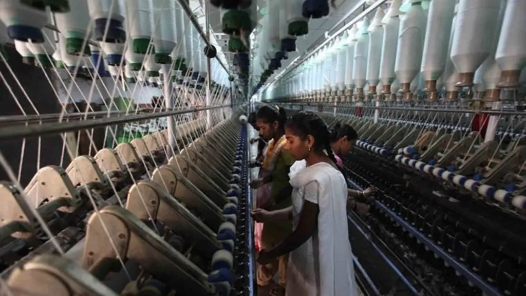 The Rs 80,000 crore Surat textile industry produces over 40 million meters of fabric on a daily basis. (IE)