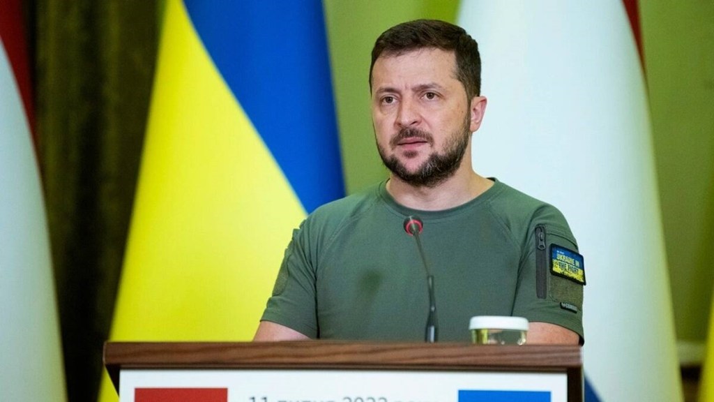 
Zelenskiy signed the NATO application papers in an online video clearly intended as a forceful rebuttal to the Kremlin after Putin held a ceremony in Moscow to proclaim the four partially occupied regions as annexed Russian land. (IE)