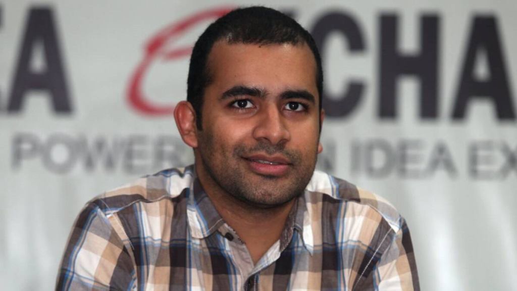 Vijay Nair during Idea Exchange at Express Tower. (Express Photo/File)