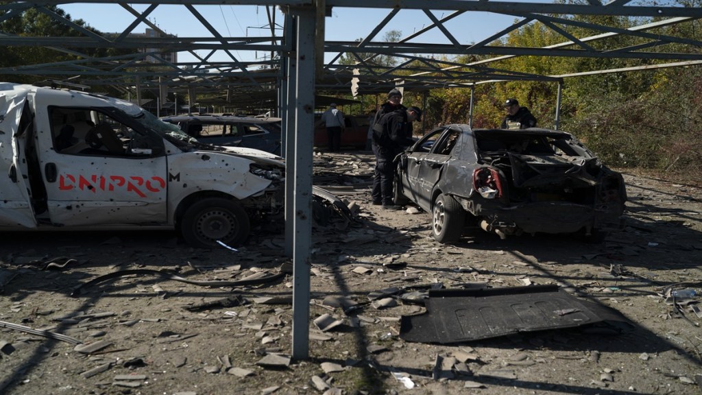 Russia also said it was continuing air strikes on military and energy targets in Ukraine, using long-range precision-guided weapons. (AP Photo)