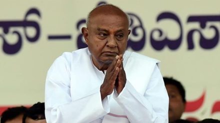 Former Prime Minister H D Deve Gowda
