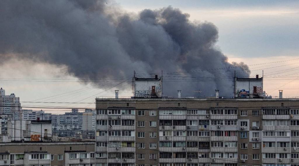 Russian invasion, Ukraine, Kyiv explosion