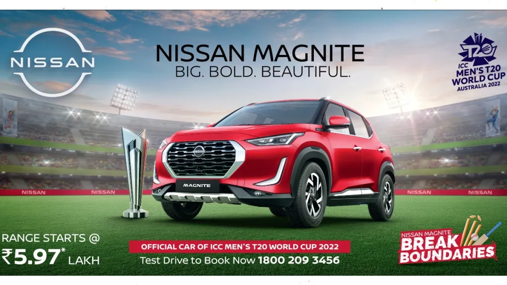 Nissan Magnite named as the official car of ICC Men’s T20 World Cup