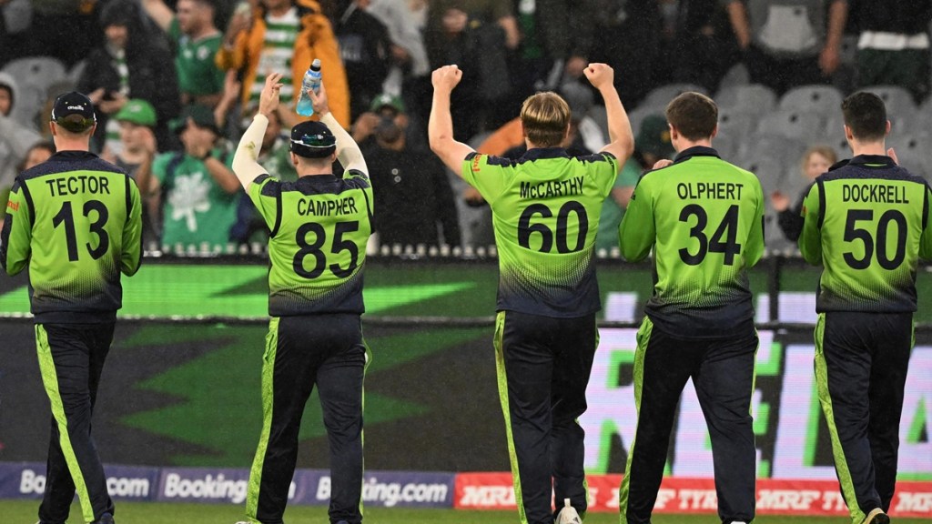 This was Ireland's maiden win in the second stage of the T20 World Cup. (Photo: Twitter/ICC)