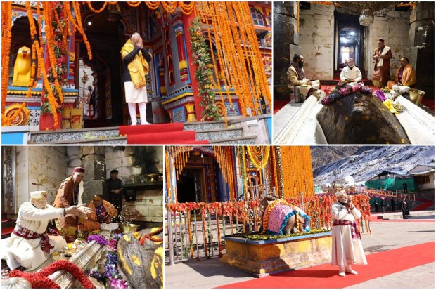 PM Narendra Modi offered prayers at the famous Kedarnath temple in the Rudraprayag district of Uttarakhand, India, on Friday. He was here to lay the foundation stone of connectivity projects worth more than Rs 3400 crore. Wearing a white-colored traditional dress of the hill people with a “swastika” symbol embroidered on it, PM Modi performed a “puja” at the ancient temple dedicated to Lord Shiva. Here, the Prime Minister laid the foundation stone of the Kedarnath Ropeway Project and reviewed the progress of development works along Mandakini Asthapath and Saraswati Asthapath. He also visited Badrinath and reviewed the progress of the development work of the riverfront. He laid the foundation stone of road and ropeway projects in Mana village. Here are some photos of PM's visit.