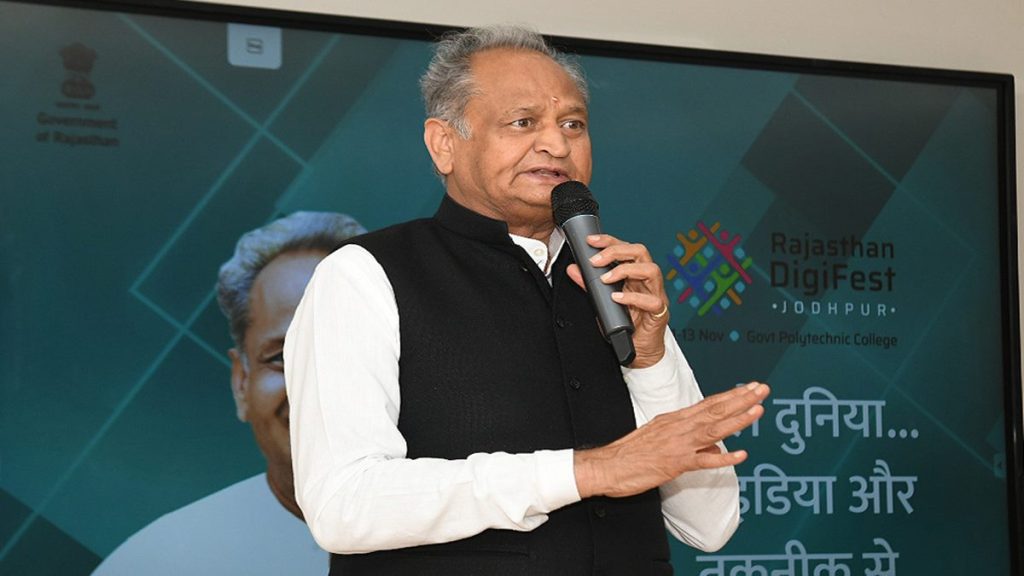 The NRR policy, which has been formulated on the Five-C concept of connect, culture, community, care and contribution, aims to bring over one lakh NRRs under the Rajasthan Foundation. (Photo: Facebook/Ashok Gehlot)