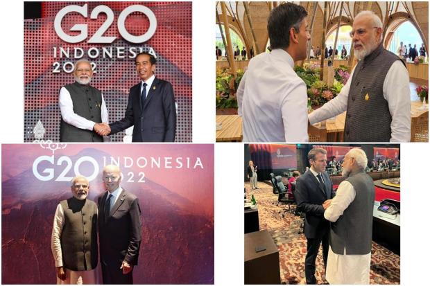 G20 Summit: Prime Minister Narendra Modi is on a three-day visit to Bali for the G20 Leaders Summit. This G20 is important as the Indonesian President Joko Widodo will symbolically hand over the G20 presidency to PM Modi. India will assume G20 Presidency for one year, beginning December 1, 2022. In its one year of presidency there will be several ministerial and official level meetings across India and it will culminate at the G20 Summit in September 2023. Let us take a look at some of the images from Day 2 of G20 Summit:
