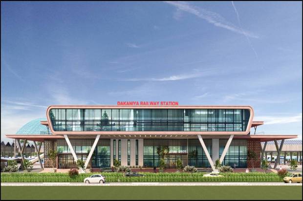 The railway station consists of only two platforms for now. (Image courtesy: Ministry of Railways-Twitter)