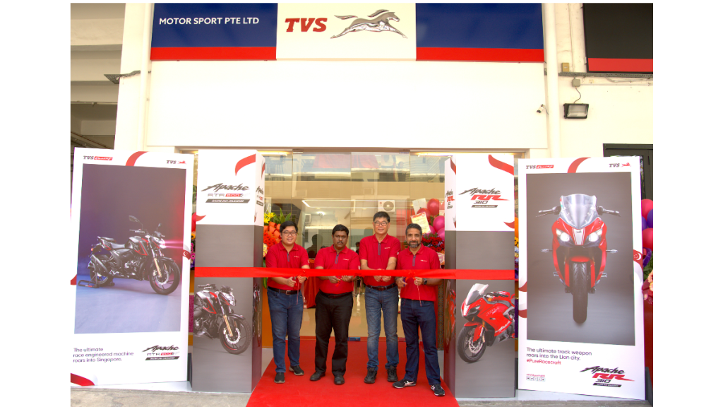 TVS Motor Company launches first TVS Experience Centre in Singapore Express Mobility News