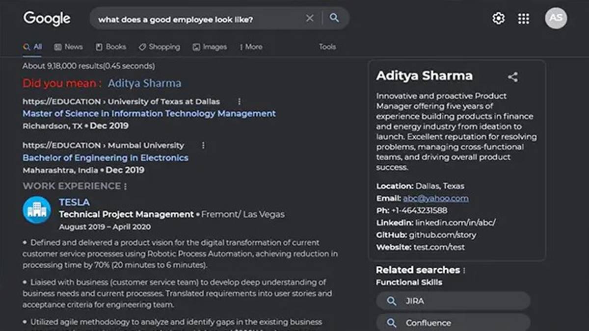 Techie creates a unique resume for getting job in Google Jobs and Career News The Financial