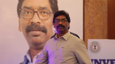 Jharkhand Chief Minister Hemant Soren in New Delhi. (Express photo by Prem Nath Pandey/File)

