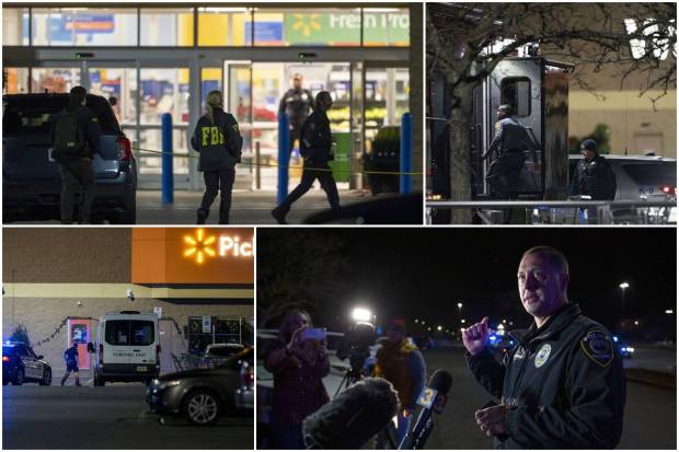 In United States' Virginia, a shooter opened fire in a Walmart store late Tuesday. The incident resulted in the death of six people, police said. It is the country's second high-profile mass killing in a few days. The attacker is also dead. It was not clear who the shooter was or what was his motive.The store in Chesapeake was busy as people stocked up ahead of the Thanksgiving holiday. “I am devastated by the senseless act of violence that took place late last night in our city,” said officer Leo Kosinski, reported news agency Associated Press.So far this year, the US has witnessed 40 mass killings. It is second to the 45 that occurred in 2019. The attack at the Walmart came three days after an individual opened fire at a gay nightclub in Colorado. The incident led to the killing of five people and 17 got wounded. The database defines a mass killing in which at least four individuals get killed, not including the assassin.Here are some photos from the place of incident.