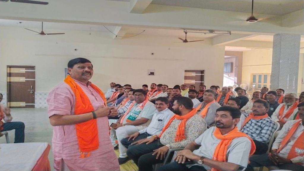 The former five-term BJP MLA from Morbi, Amrutiya is now contesting his seventh consecutive election from the seat. (Photo: Facebook/kantilalamrutiyabjp)