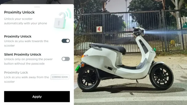 Ola S1 Pro proximity unlock