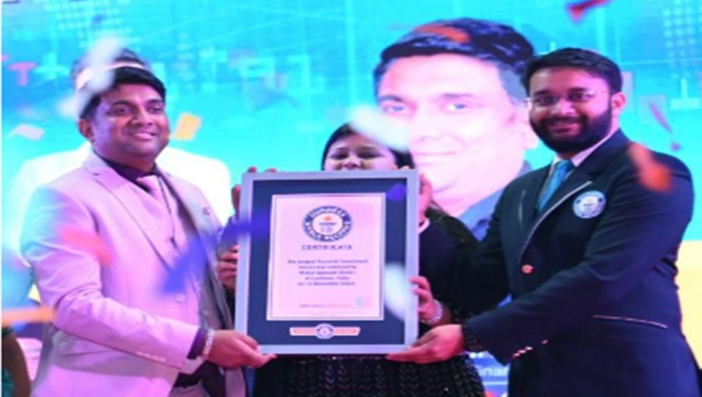 Finowings founder Mukul Agrawal sets Guinness World Record for largest Financial Freedom Conclave