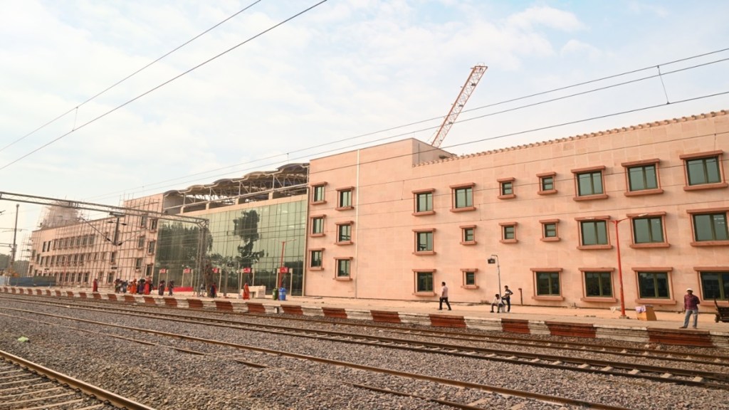 Ayodhya Railway station, Ayodhya Railway station new name, Ayodhya Railway station photos, Ayodhya Railway station images, Ayodhya Railway station to ram mandir distance, Ayodhya Railway station redevelopment, Ayodhya Railway station redevelopment images, Ayodhya Railway station new pics, northern railway, indian railways,