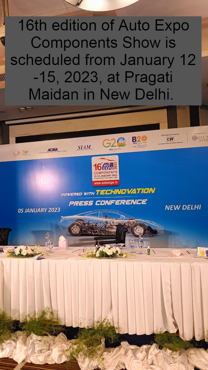 Auto Expo 2023 Component Show Jan 1215 auto News The Financial