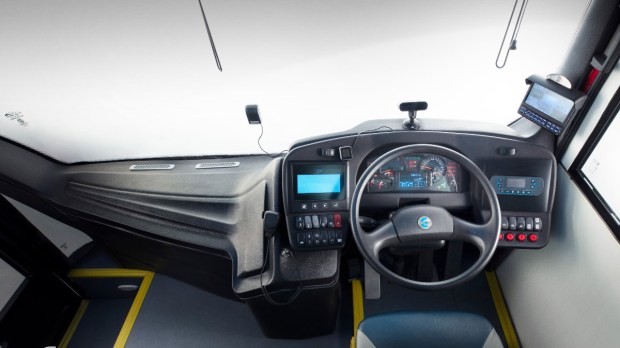 Eka 9 Driver cockpit.