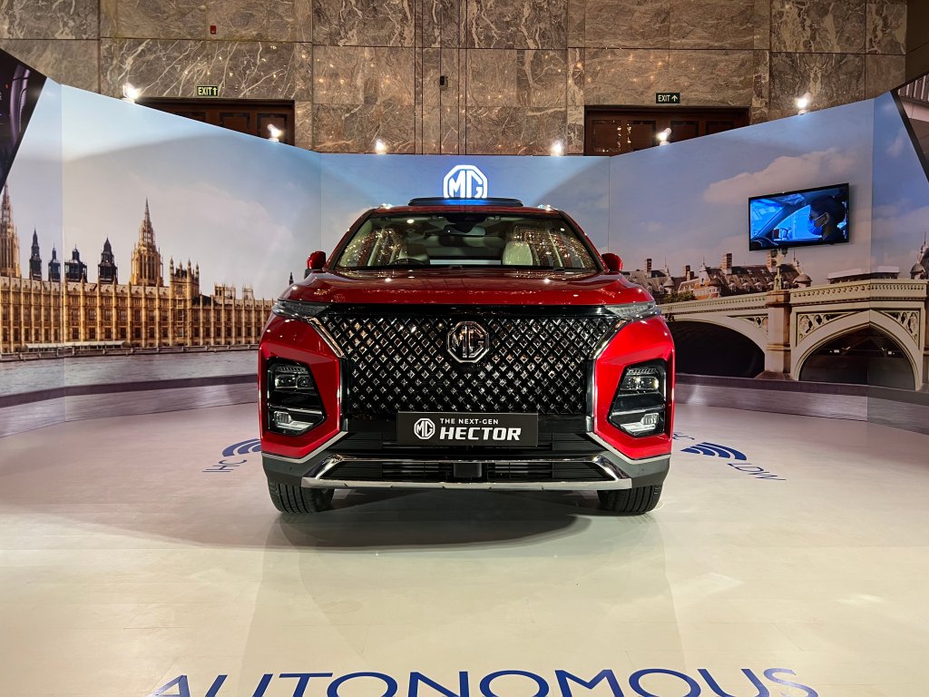 2023 MG Hector revealed Gets level2 ADAS, India’s biggest touchscreen