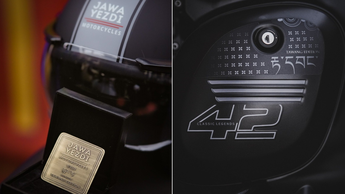 Every motorcycle also gets a unique numbered bronze medallion to mark the special edition units. Mechanically, the Jawa 42 Tawang Edition remains identical to the standard variants.