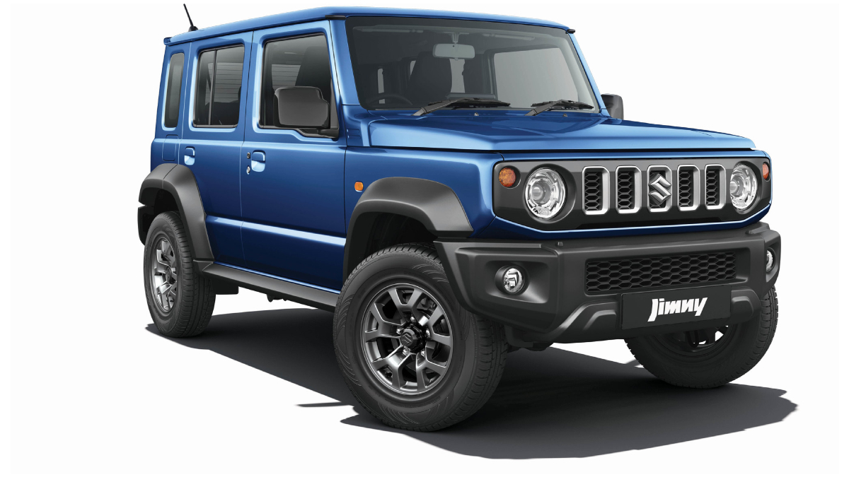This is the signature Nexa Blue colour shade of the Jimny.