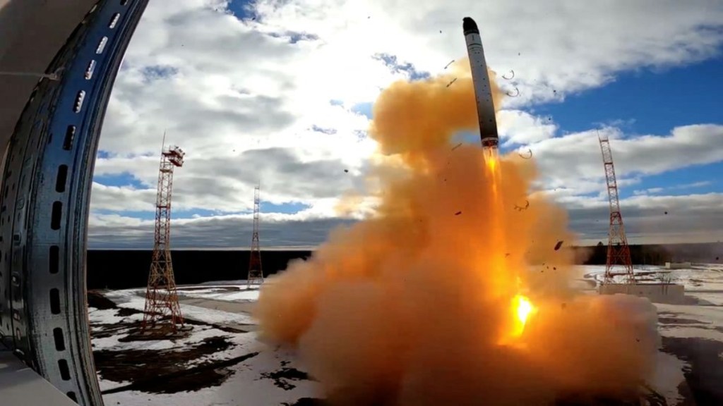Russia, Russia news, Russia conflict, Ukraine, Ukraine war, Sarmat Missile, ICBM missile, SATAN II, Vladimir Putin