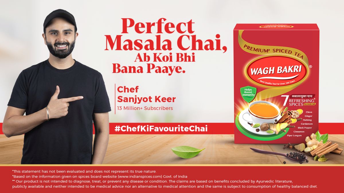 Wagh Bakri Spiced Tea roped in Chef Sanjyot Keer as the first digital brand ambassador Brand