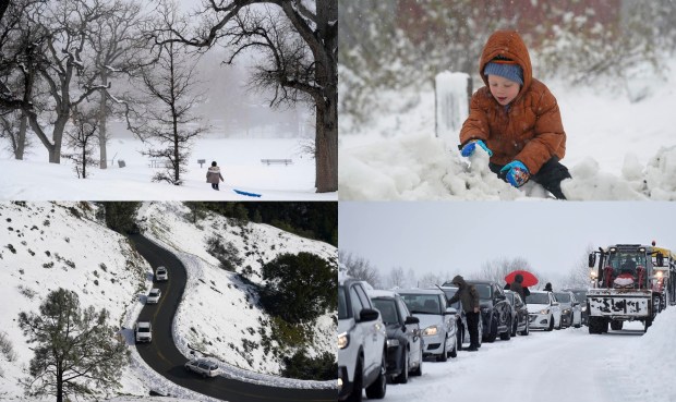 California coast was surprised by an unusually cold storm that blew through the west coast this week. More than 126,000 people in California are left without electricity and 30 million Americans are under weather alerts. Near the San Francisco Bay Area, residents in lower-elevation areas reported up to 1 foot of snow.