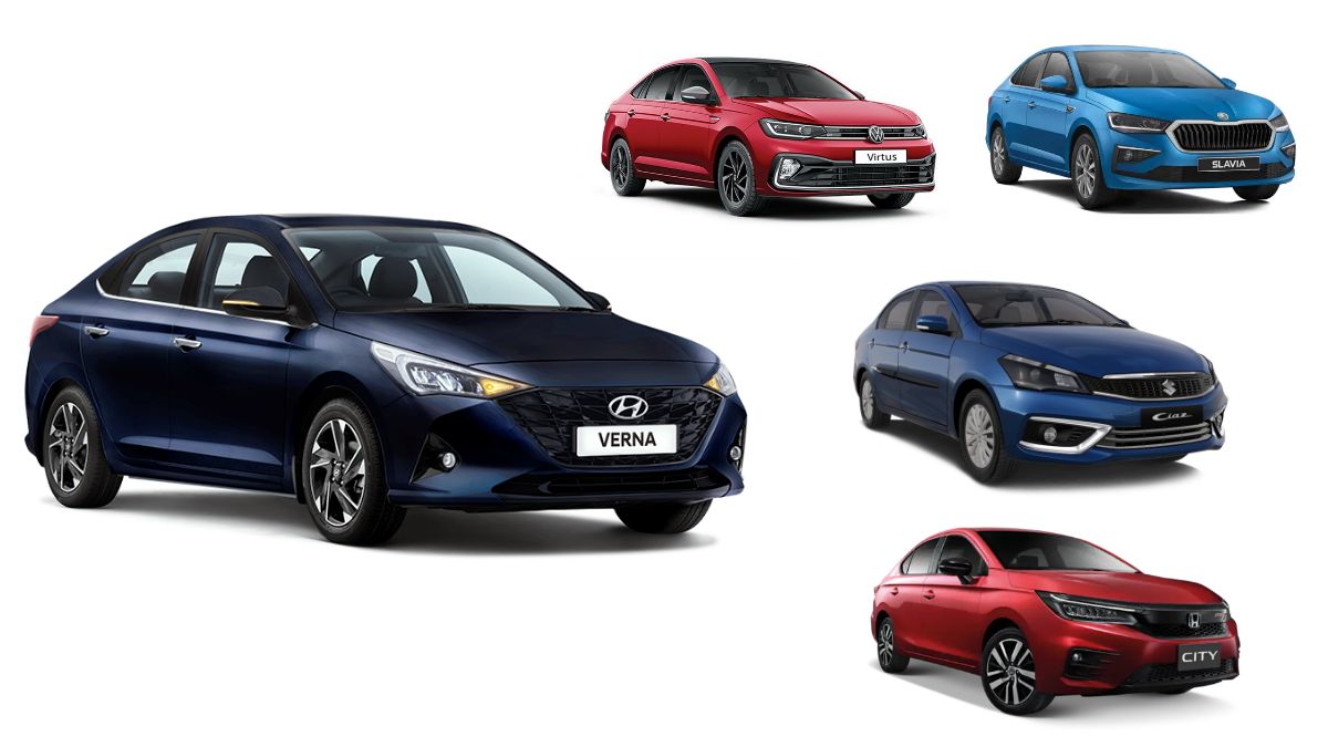 Hyundai Verna vs competition comparison - Ciaz, City, Virtus, Slavia ...