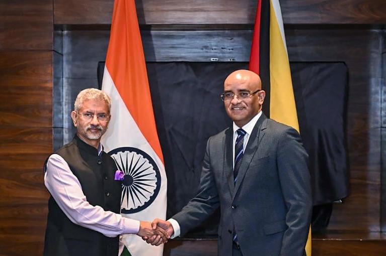 EAM Jaishankar holds talks with Guyanese Vice President Bharrat Jagdeo