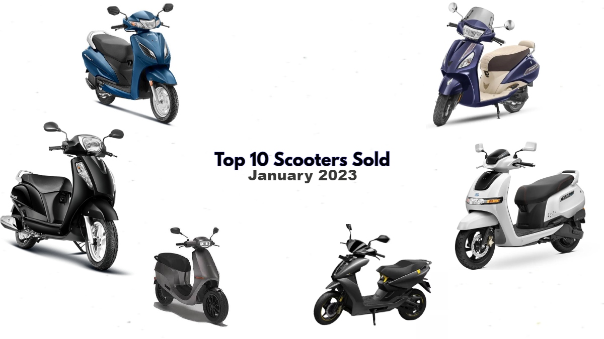 Top 10 scooters sold in January 2023 include 3 e scooters Bike News