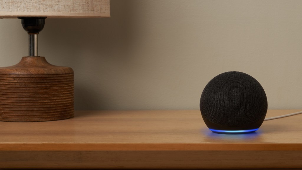 Amazon Echo Dot Gen 5 Alexa smart speaker with inbuilt temperature