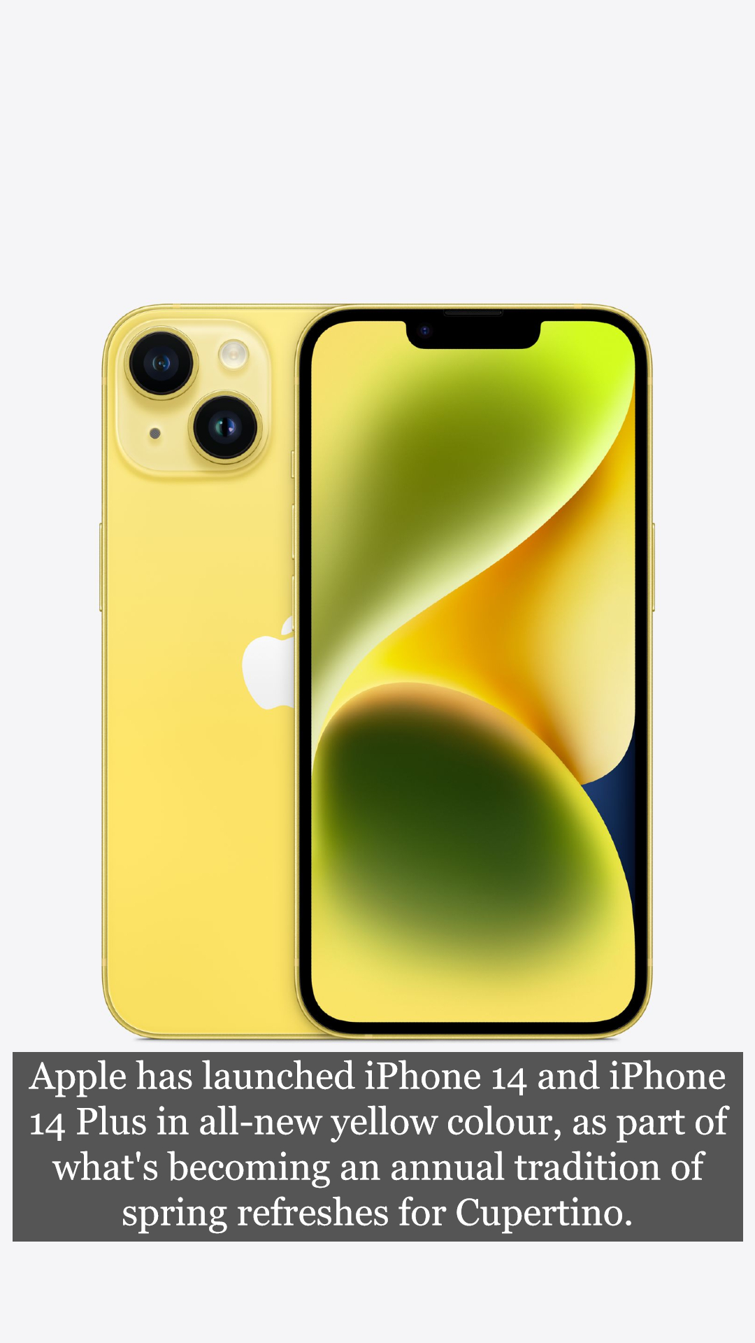 Apple launches iPhone 14, iPhone 14 Plus in yellow | FIRST LOOK
