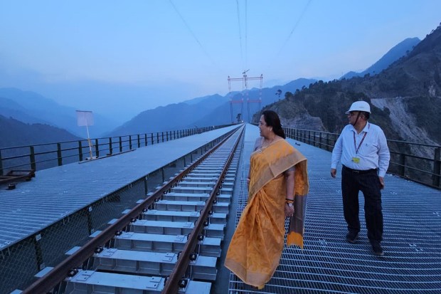 He also informed her that Indian Railways is nearing completion of the project, which will connect the Kashmir Valley to the rest of the railway network.
