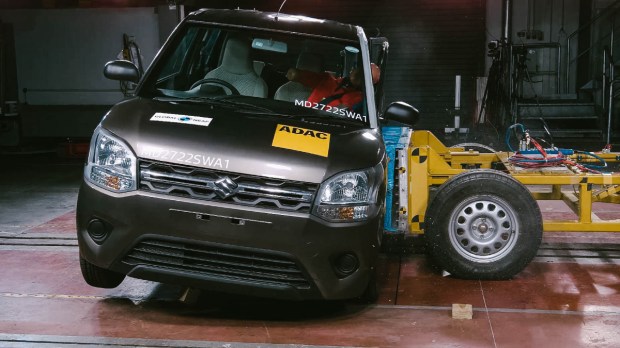 Maruti Suzuki WagonR side impact.