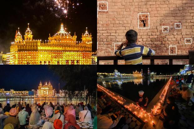 The Golden Temple (Harmandir Sahib) in Amritsar was illuminated to celebrate Baisakhi on April 14th. The sky over the Golden Temple sparkled with fireworks on the occasion of Baisakhi on Thursday. Farmers observe Baisakhi as the beginning of a new harvesting season, ‘Vasanta’. It is also the 104th anniversary of the Jallianwala Bagh massacre. (PTI Photo)