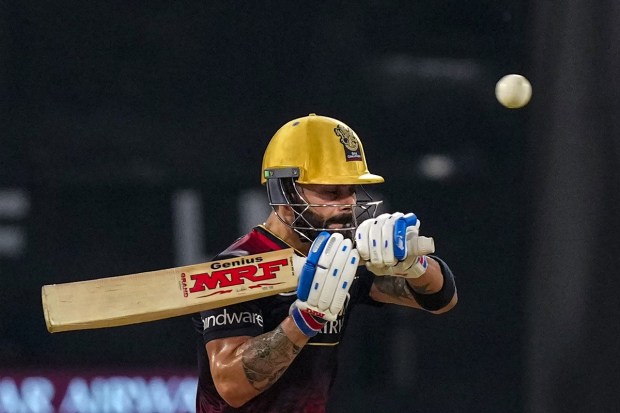 Royal Challengers Bangalore batter Virat Kohli plays a shot during the IPL 2023 cricket match between Lucknow Super Giants and Royal Challengers Bangalore at Bharat Ratna Shri Atal Bihari Vajpayee Ekana Cricket Stadium in Lucknow. (Photo: PTI)
