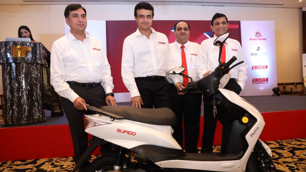 Sourav Ganguly will represent Rana Group's Erisha Agirtech Pvt Ltd and Erisha E Mobility Pvt Ltd
