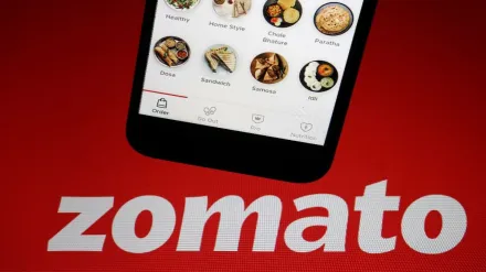 Zomato share price today