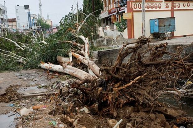 A vast swath of western India are bracing for a new deluge as fast-approaching Cyclone Biparjoy whirls toward landfall Thursday. 