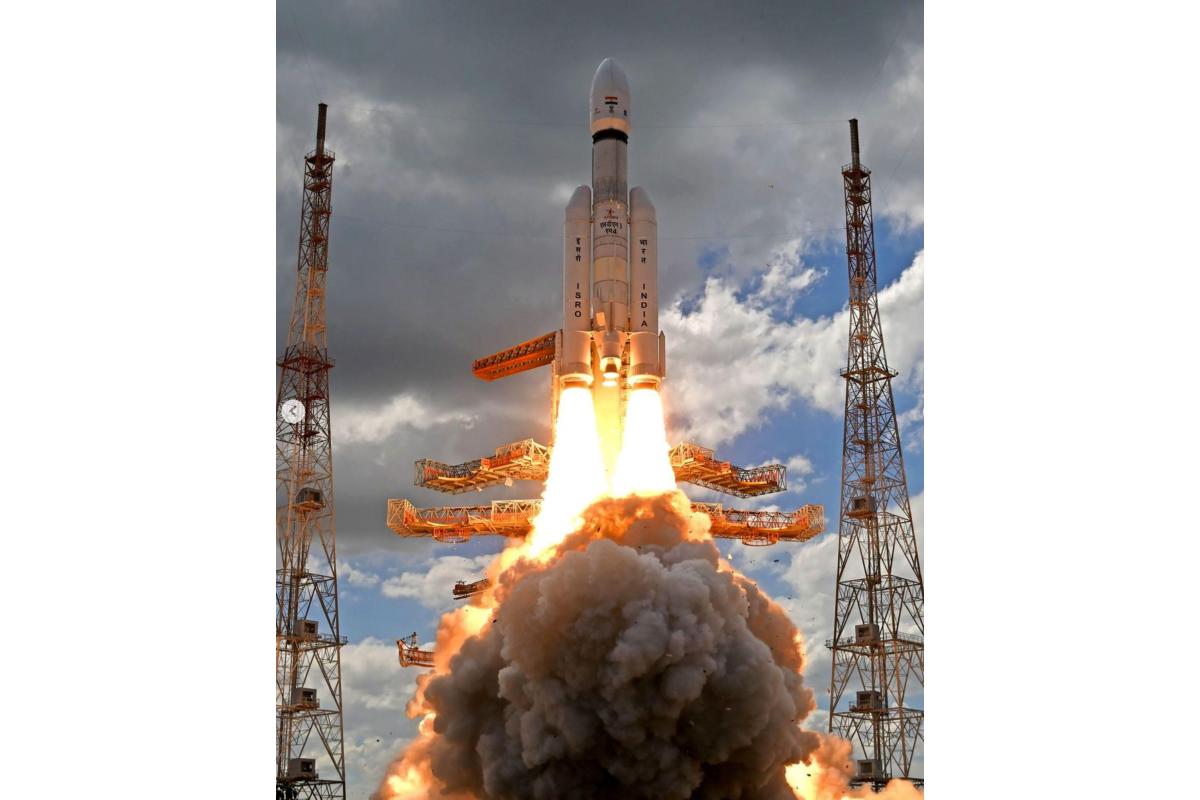 The spacecraft blazed its way to the far side of the moon Friday in a follow-up mission to its failed effort nearly four years ago to land a rover softly on the lunar surface, the country's space agency said. (Image/ISRO)