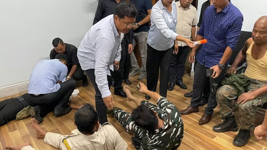 Five security personnel injured in mob attack at Meghalaya Chief Minister's Office in Tura