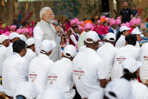 PM Modi lauded the participation of the tribal community members in India's growth. (Image: PTI)