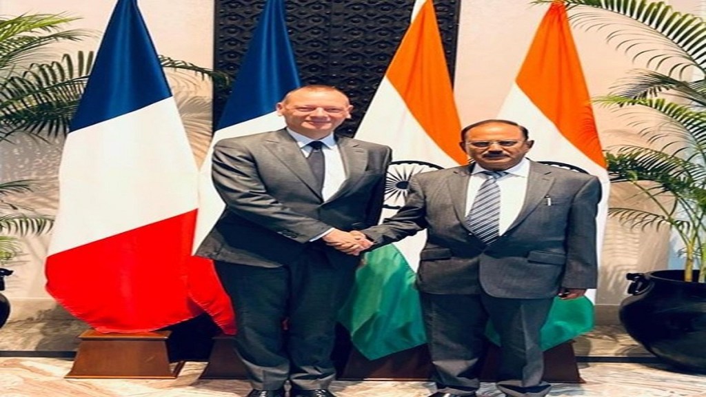 NSA Doval with French President's adviser