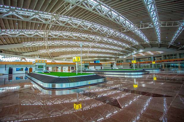 It's unique design, resembling a shell, harmoniously blends with the natural beauty of the islands, creating a striking architectural element. (PTI Photo)