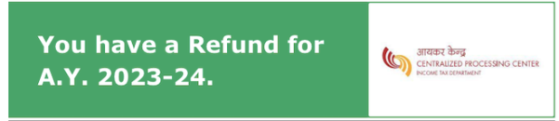 income tax refund intimation under section 143(1)