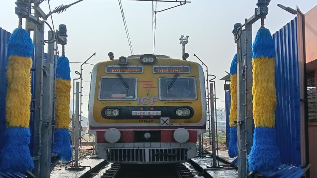 automatic coach washing plant, what is automatic coach washing plant, automatic coach washing plant at howrah, automatic coach washing plant in eastern railway, benefits of automatic coach washing plant, automatic coach washing plant for indian railways, automatic coach washing plant in railways, function of automatic coach washing plant, indian railways, eastern railway, howrah, howrah division,