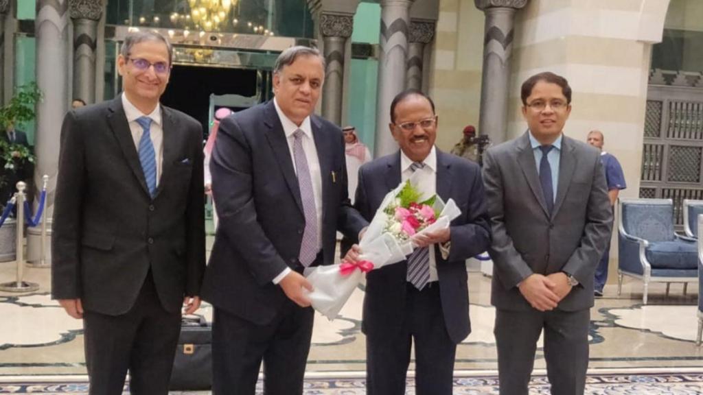 India,National Security Advisor ,Ajit Doval,NSA meet in Jeddah,Mohammad Bin Salman, Jeddah conference , Russia-China ,Saudi Arabia,Russia Ukraine crisis,Ukraine war,Jeddah Ukraine conference,Jeddah Ukraine meet,Jeddah Ukraine NSA meet