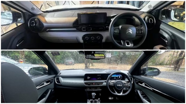 C3 Aircross Vs Seltos interior