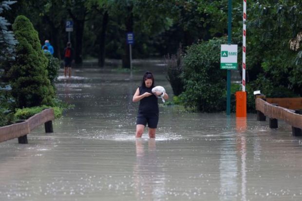 Other regions, especially in China’s south, have suffered unusual deadly summer flooding. Other parts of the country are struggling with drought, putting further pressure on food supplies for the nation's 1.4 billion people already struggling with the disruption in grain shipments. As much as 500 millimeters (almost 20 inches) of rain has fallen in some places since Saturday, according to the Hebei province weather agency. (AP Photo)
